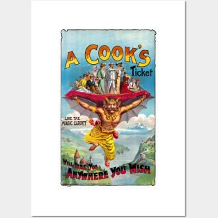 Vintage Travel Poster England A Cook ' s Ticket circus Posters and Art